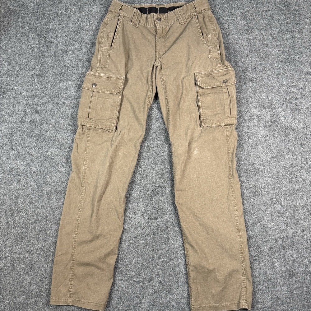 Berne Tactical Workwear Cargo Pockets Ripstop P917PTY Pants Mens 30x34 Beige